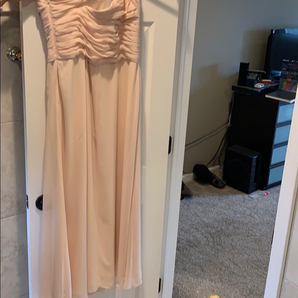 Monique Lhuillier Blush 1 Shoulder Gown - Picture 4 of 5